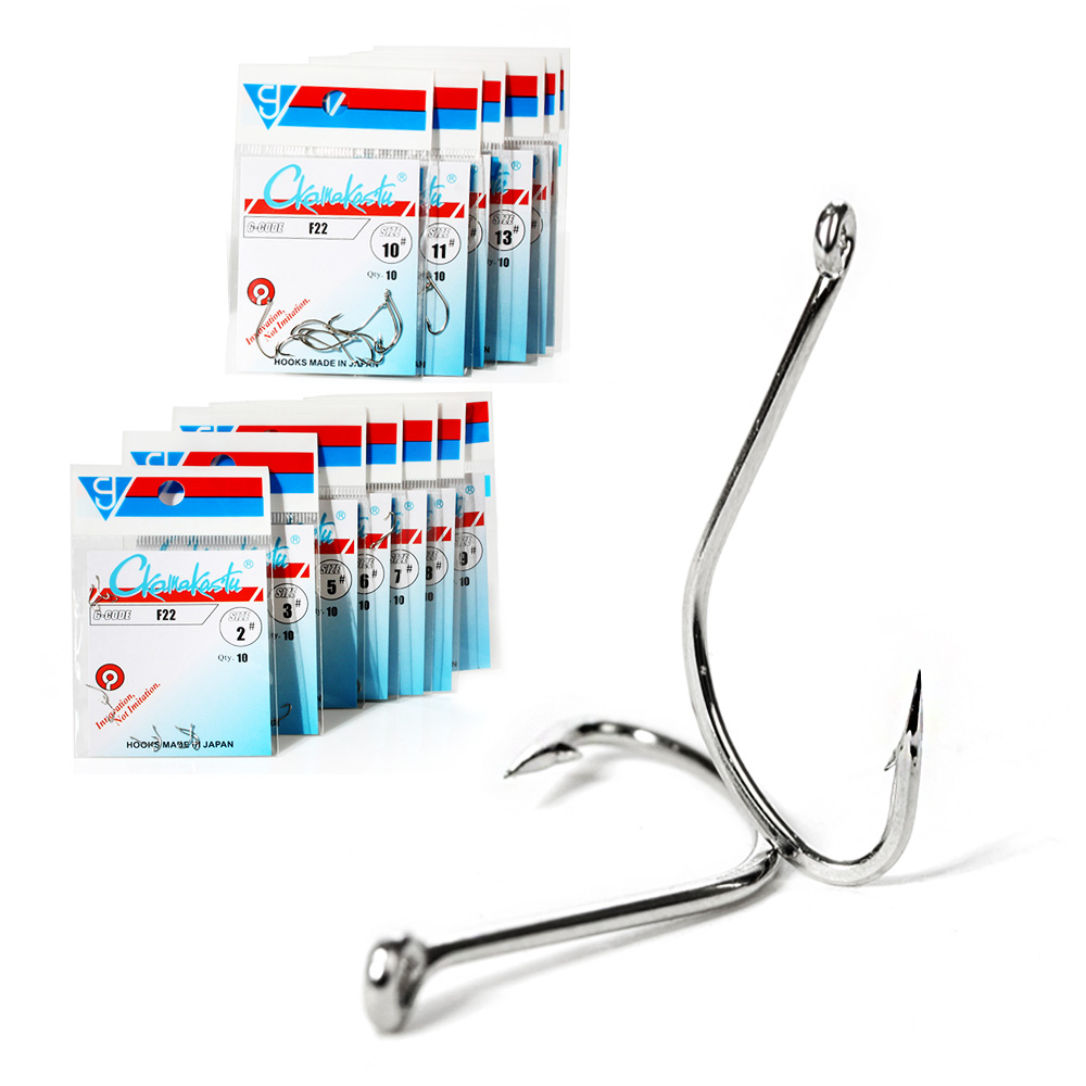 Fishing Hook Barbless - Ckamakastu F22 White Saltwater Assist Jig