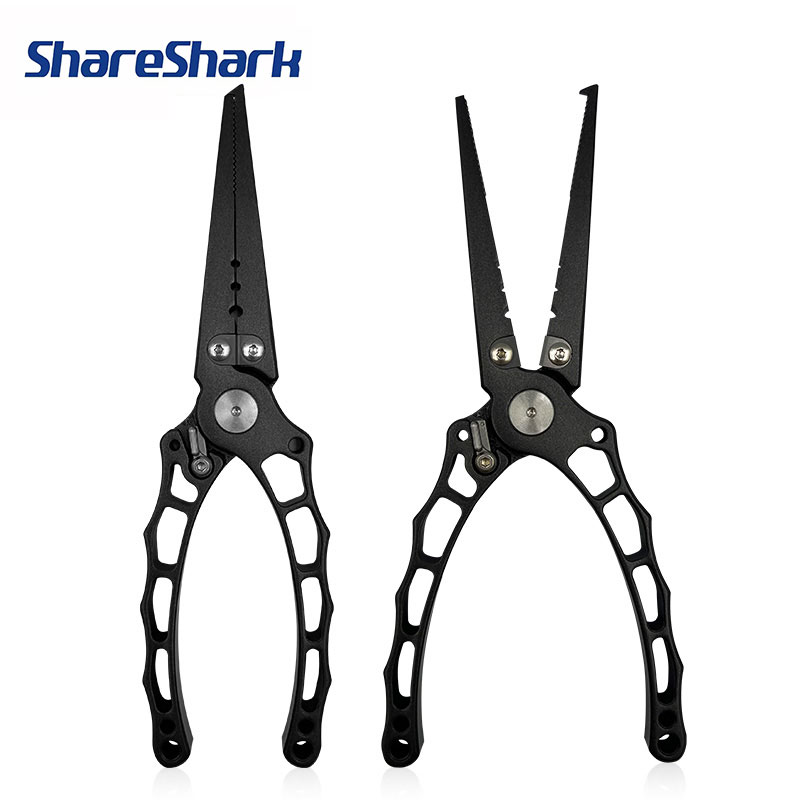 Fishing Hook Stainless Steel - ShareShark Multifunctional Fishing Pliers Stainless Steel