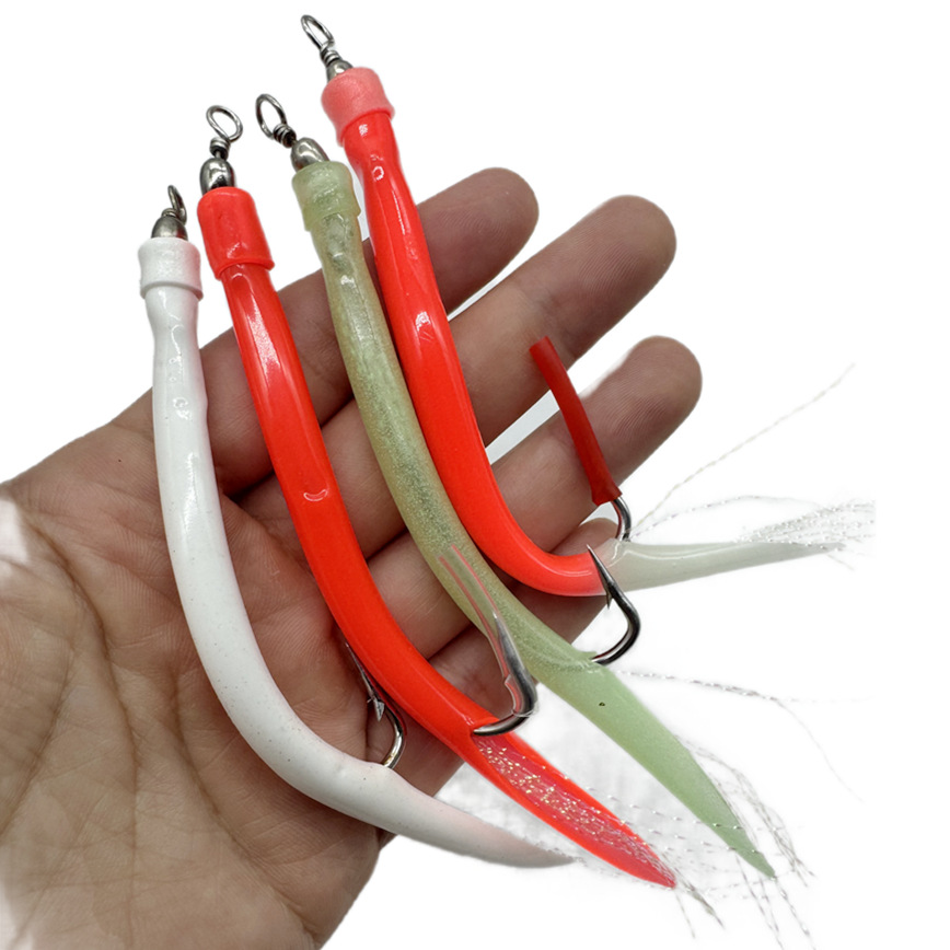 1/5Pcs CodfishFishing Eel Tube - огляд і ціна Fishing Hook Offset