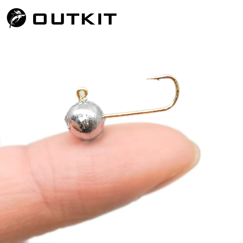 OUTKIT 10pcs Mini Jig Head Hoo - огляд і ціна Fishing Hook Offset