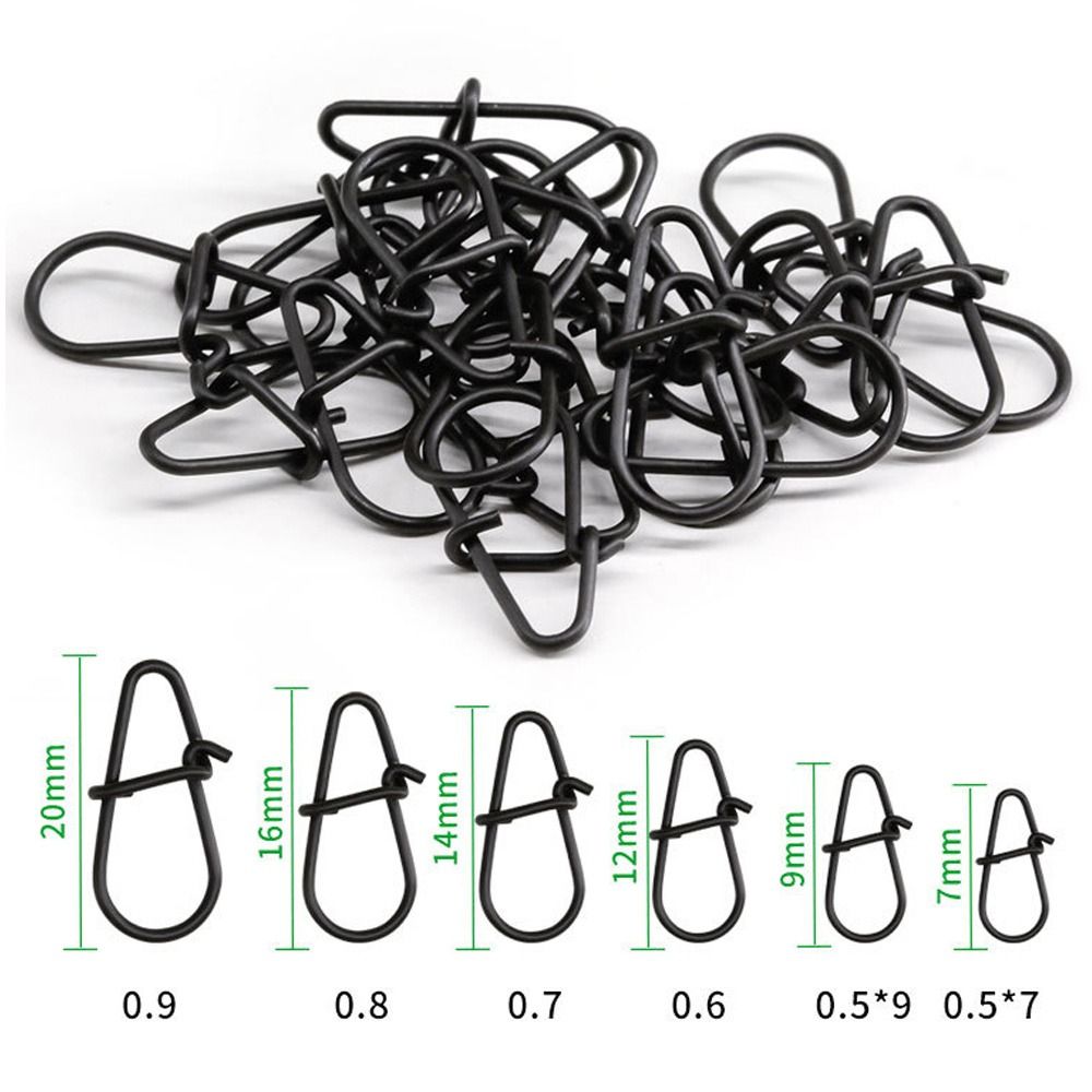100Pcs/lot Matte black Snap Fi - огляд і ціна Fishing Hook Box