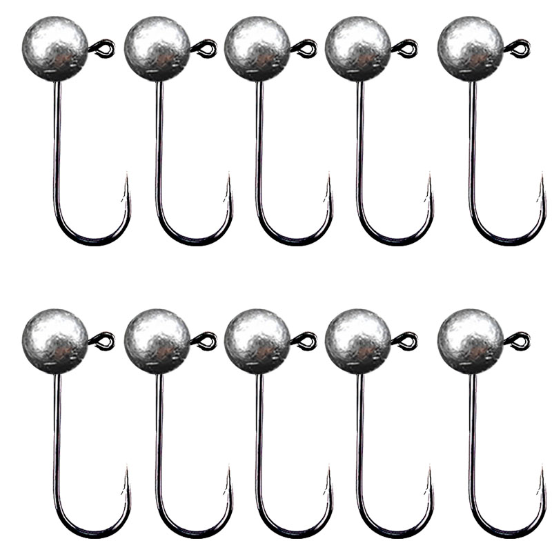 10pcs/lot Jig Head Fishing Hoo - огляд і ціна Fishing Hook Offset