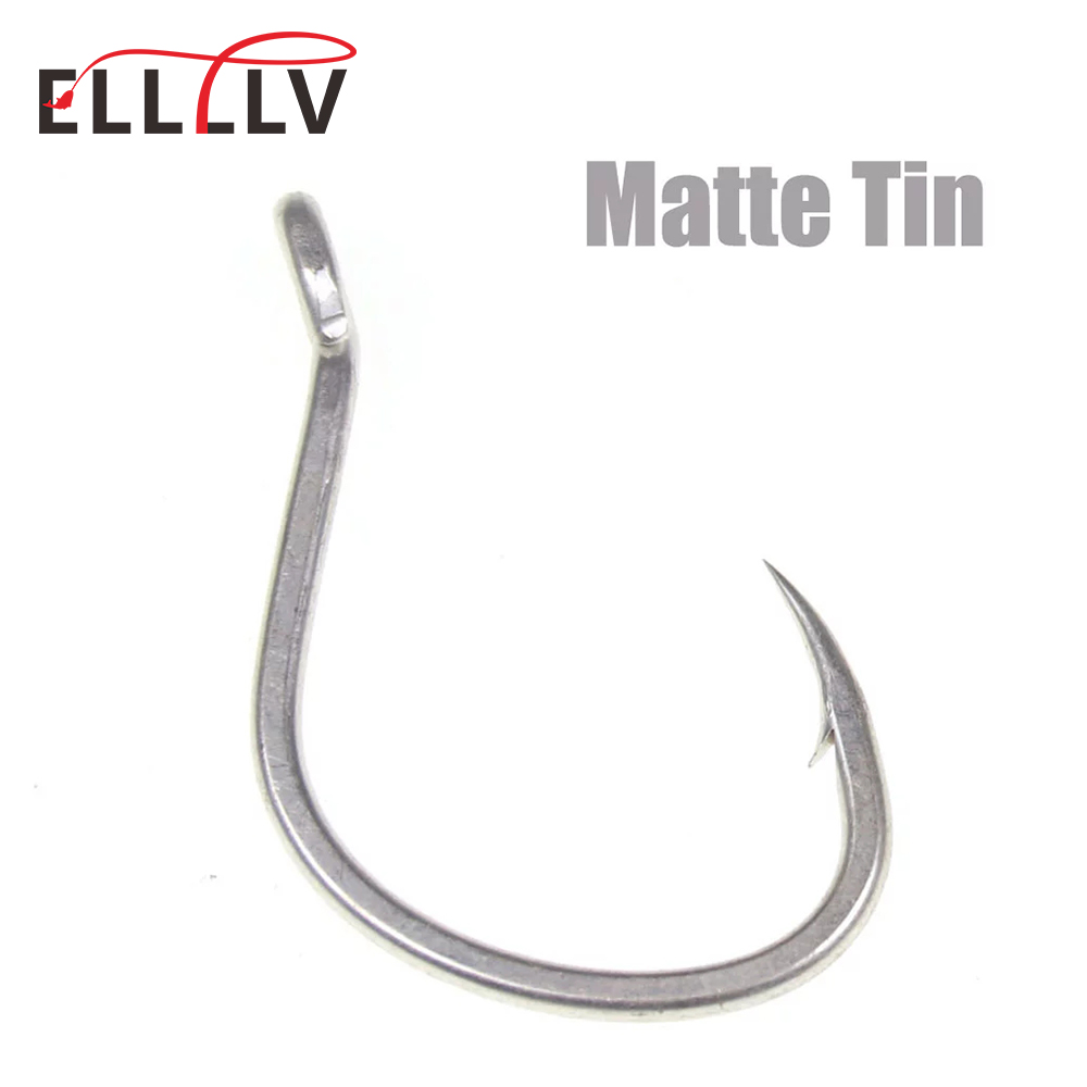 10pcs Matte Tin Anti-rust Salt - огляд і ціна Fishing Hook Offset