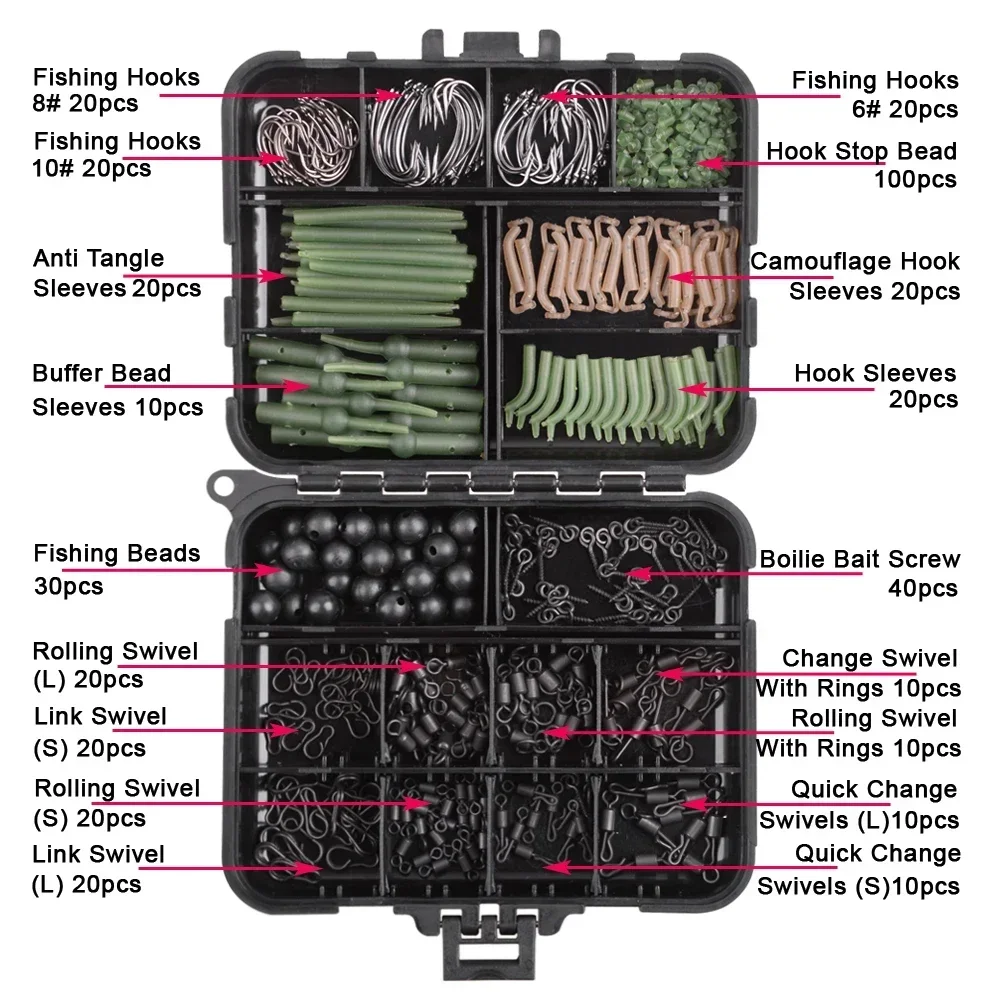 420Pcs/Box Carp Fishing Tackle - огляд і ціна Fishing Hook Box
