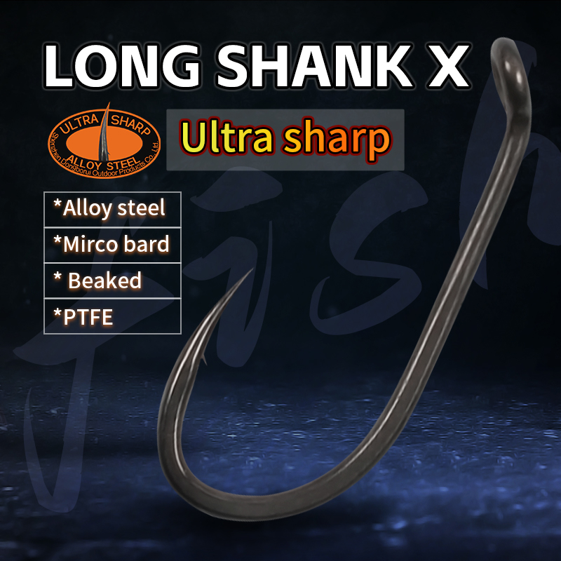 10pcs Carp Fishing Hook Long S - огляд і ціна Fishing Hook Barbless
