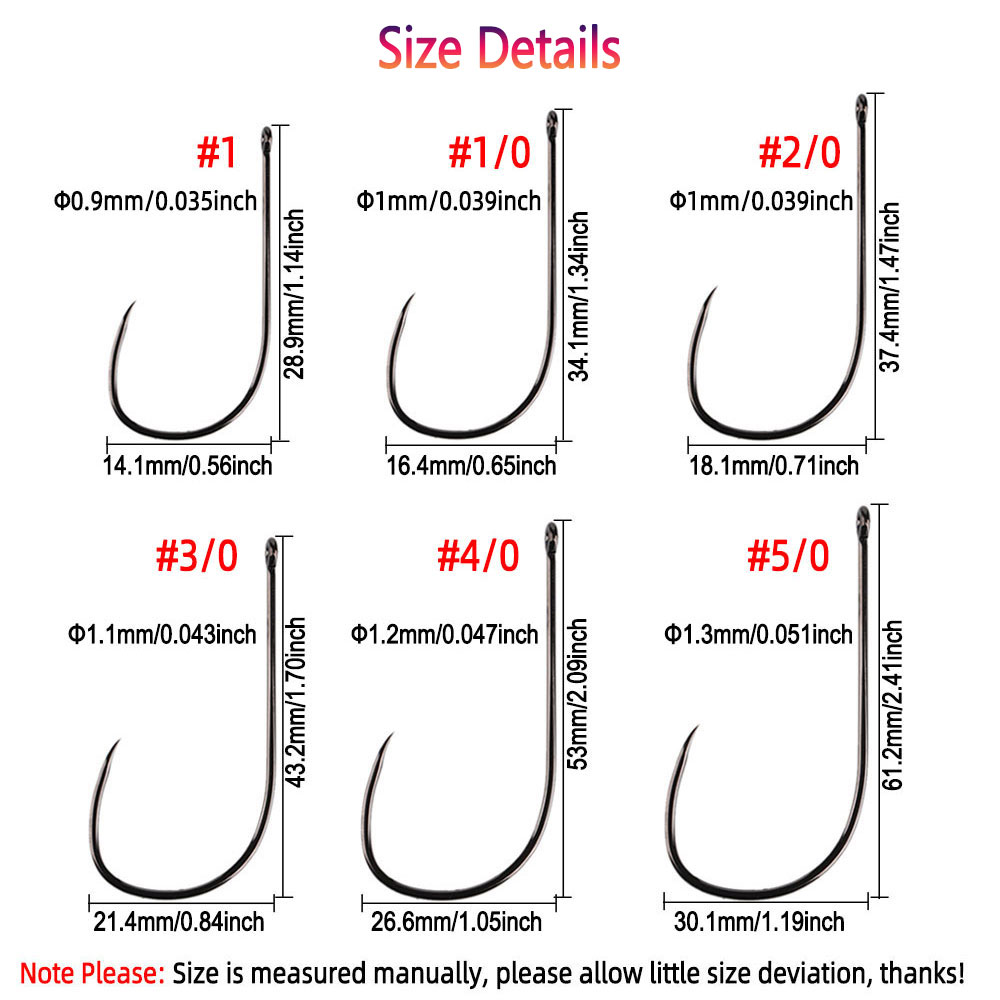 Bimoo 20pcs #1~5/0 Barbless Lo - огляд і ціна Fishing Hook Barbless