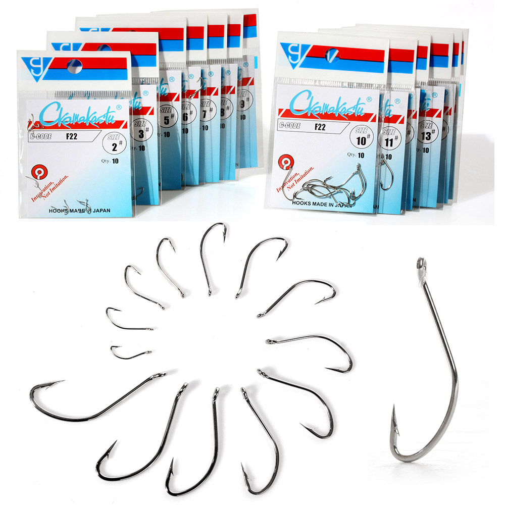 Ckamakastu F22 White Saltwater - огляд і ціна Fishing Hook Barbless