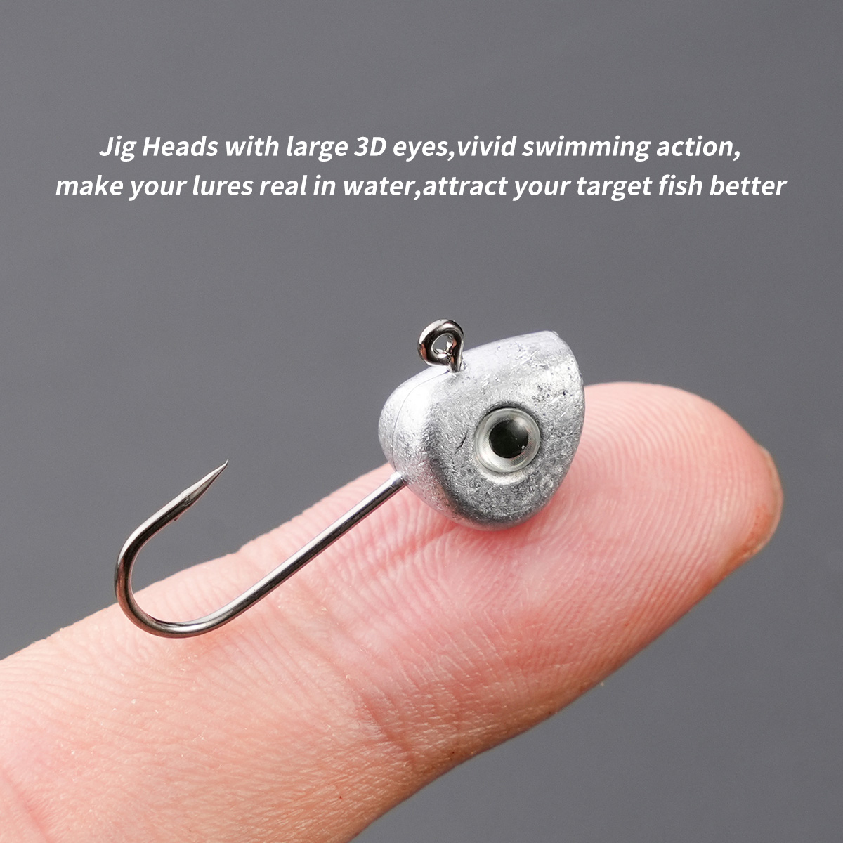 10pcs Mini Jig Head Hook 3D Ey - огляд і ціна Fishing Hook Offset