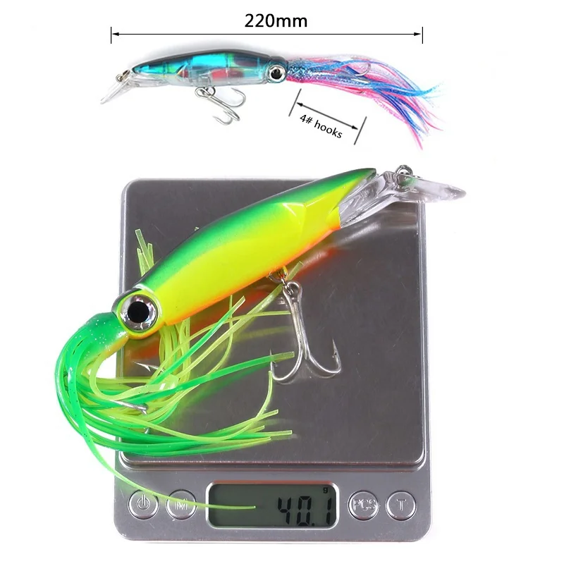 FLYSAND Large Simulation Squid - огляд і ціна Fishing Hook Treble