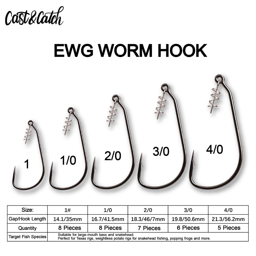 Cast&Catch SCREW-LOCK Weedless - огляд і ціна Fishing Hook Weedless