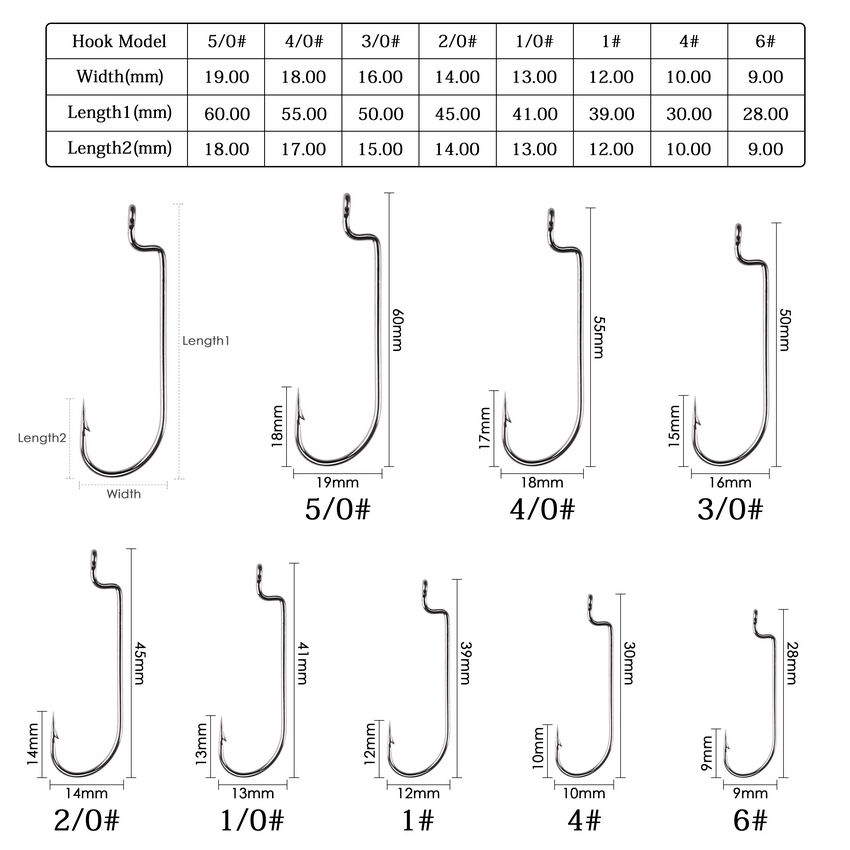 100pc/lot Fishing Hooks High C - огляд і ціна Fishing Hook Barbless