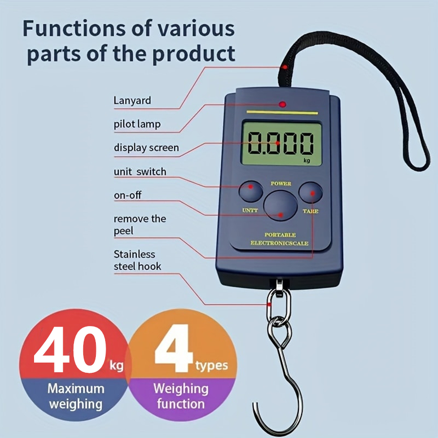 40kg Multifunctional Mini Elec - огляд і ціна Fishing Hook
