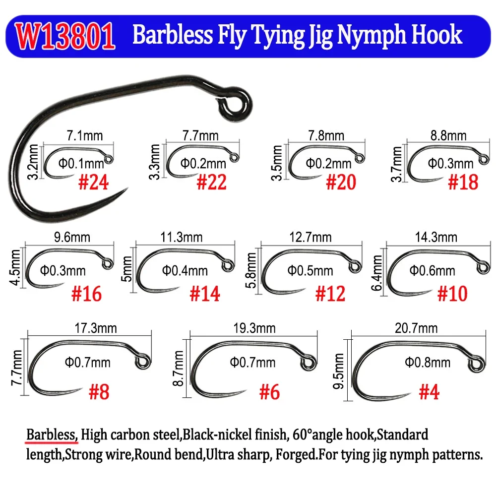 200pcs Barbed and Barbless Fis - огляд і ціна Fishing Hook Barbless