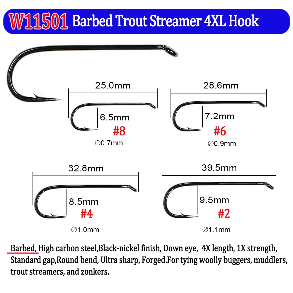 200pcs Barbed and Barbless Fis - огляд і ціна Fishing Hook Barbless