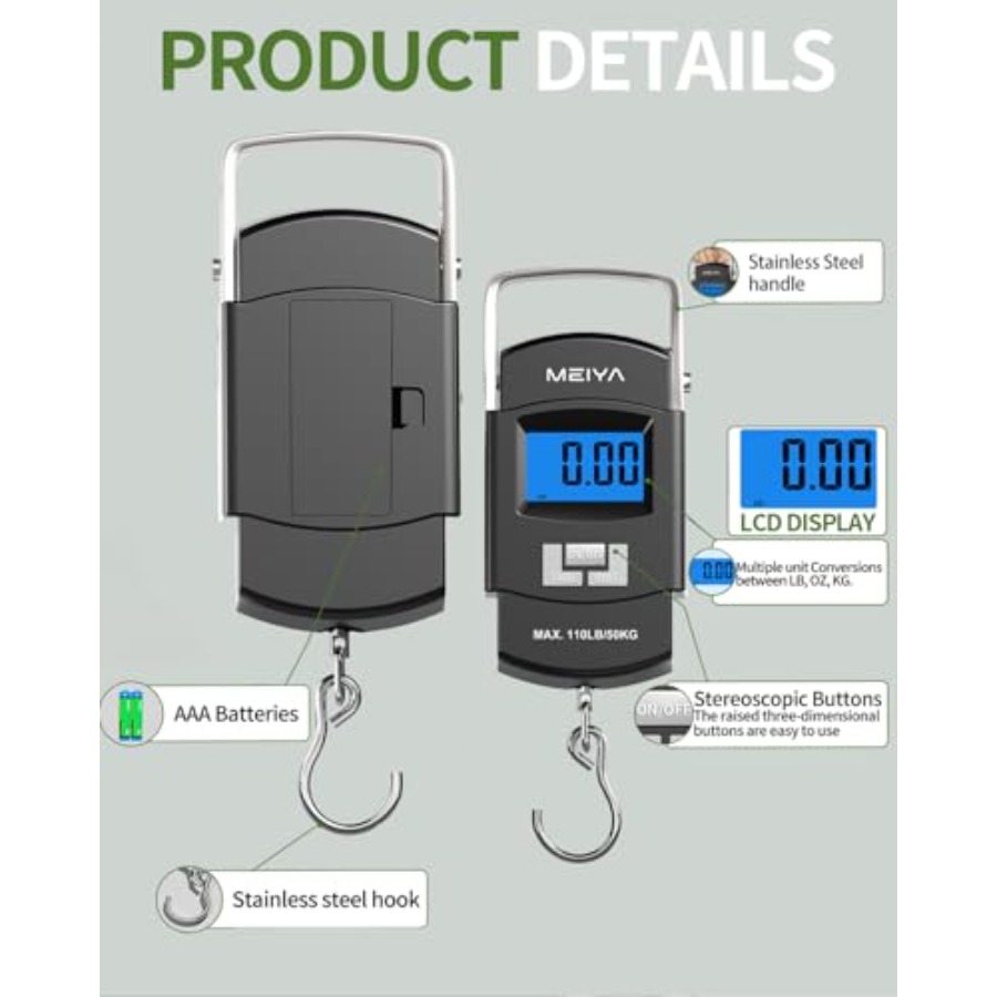 Fish Scale 110lb/50kg Digital  - огляд і ціна Fishing Hook