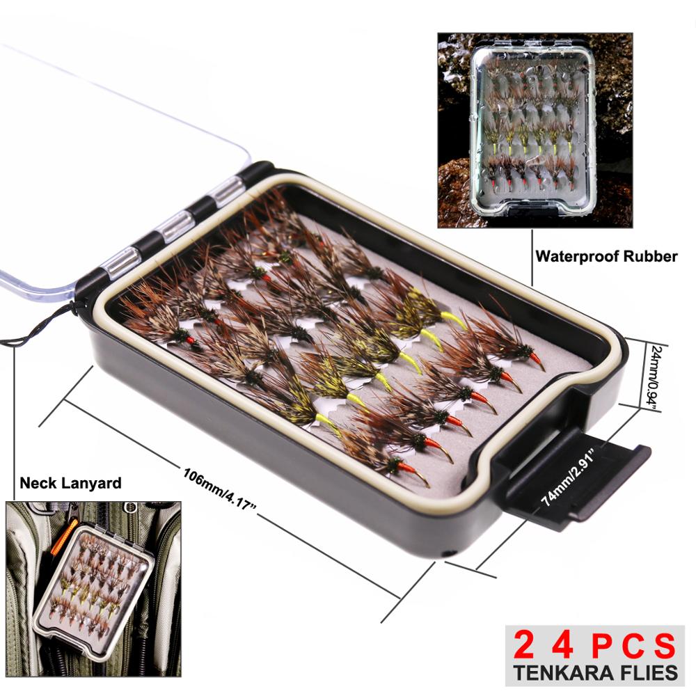 Bimoo 24PCS/Box Tenkara Flies  - огляд і ціна Fishing Hook Size