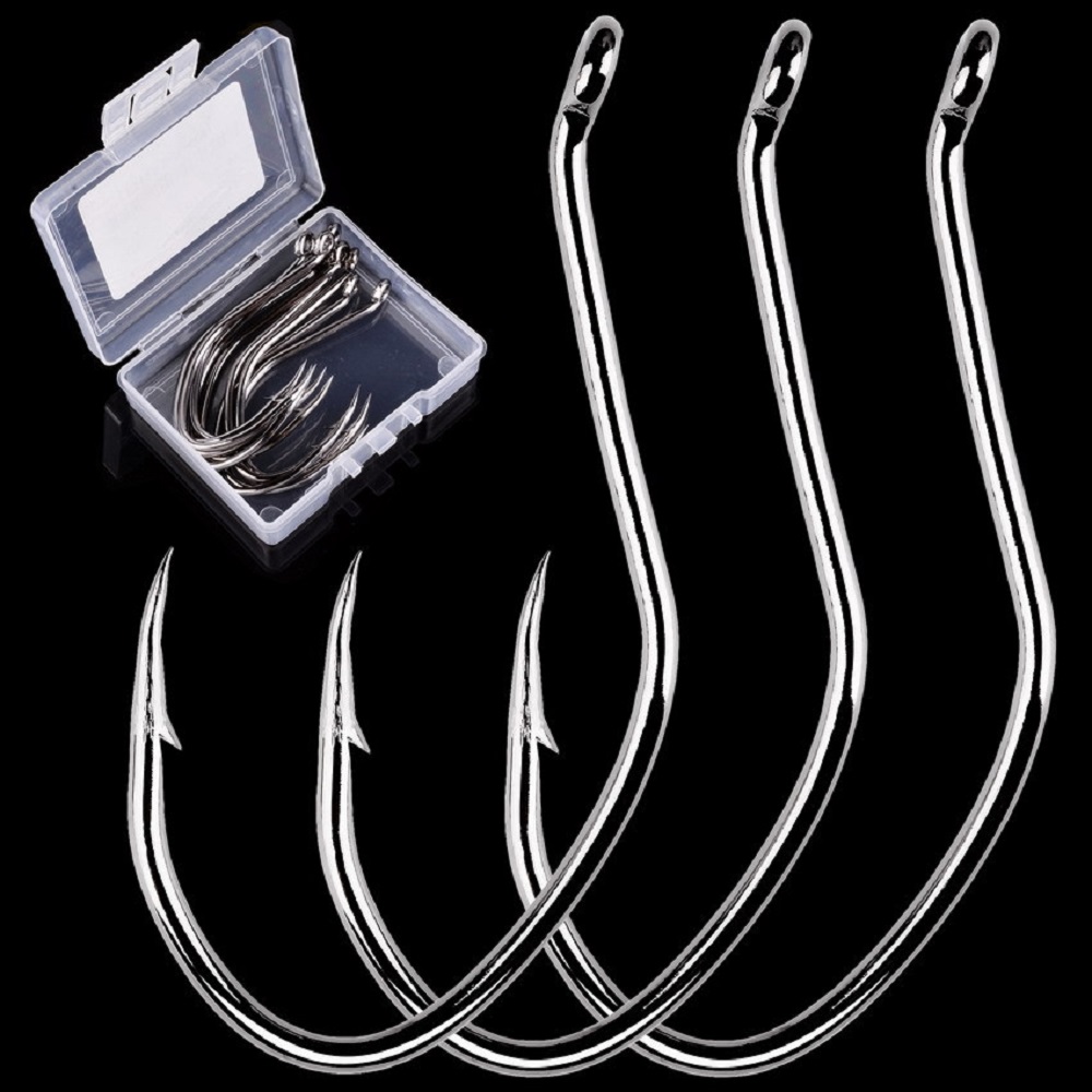 10pcs/Box Barbed Catfish Fishi - огляд і ціна Fishing Hook Circle
