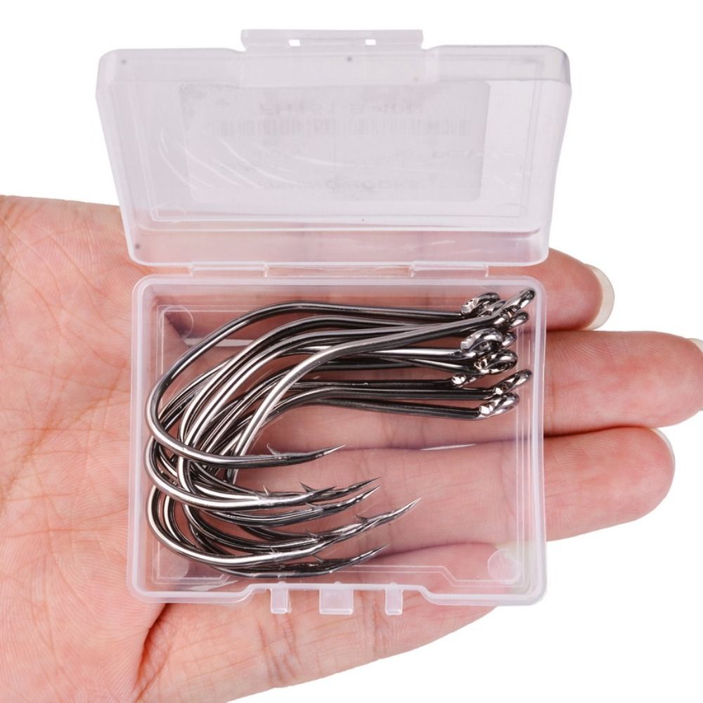 10pcs/Box Barbed Catfish Fishi - огляд і ціна Fishing Hook Circle