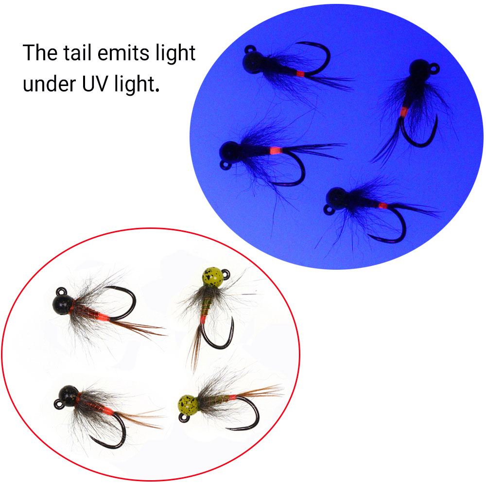 6PCS Jig Tungsten Bead Head Ny - огляд і ціна Fishing Hook Barbless