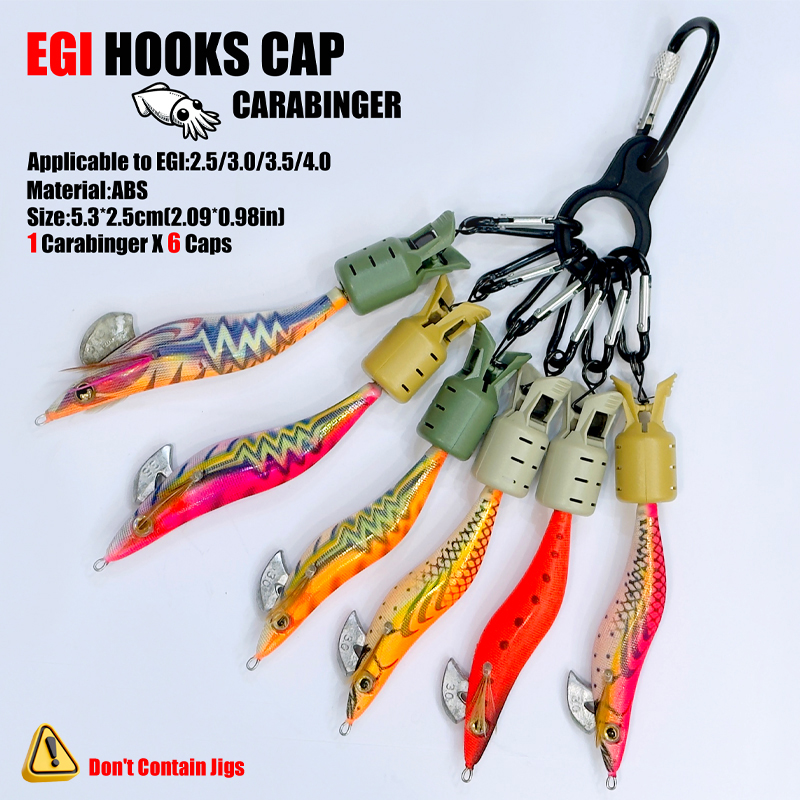 Squid Jig Hook Caps and Carabi - огляд і ціна Fishing Hook Jig