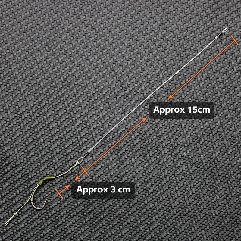 3pcs Carp Fishing Loop Rig Cur - огляд і ціна Fishing Hook Size