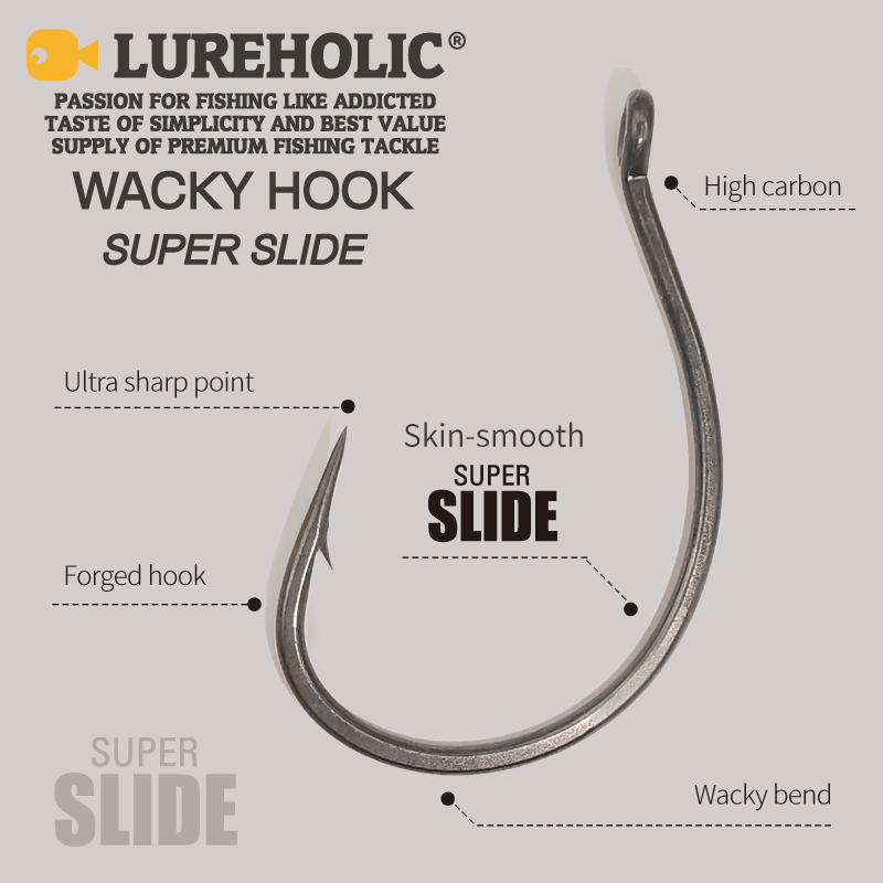 LUREHOLIC PTFE Super Slide Wac - огляд і ціна Fishing Hook Offset