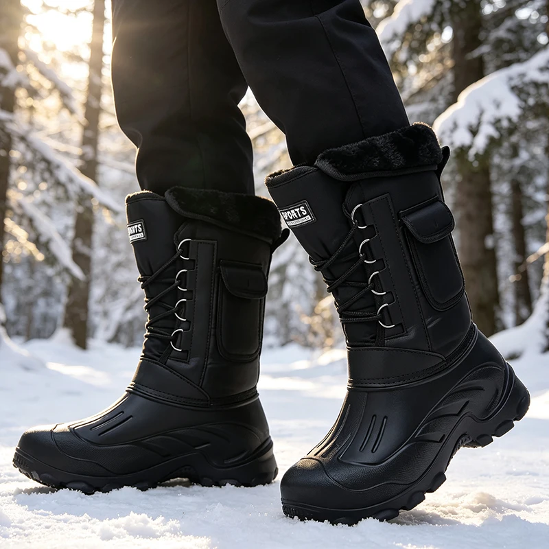 Men Winter Snow Boots Outdoor  - огляд і ціна Fishing Hook