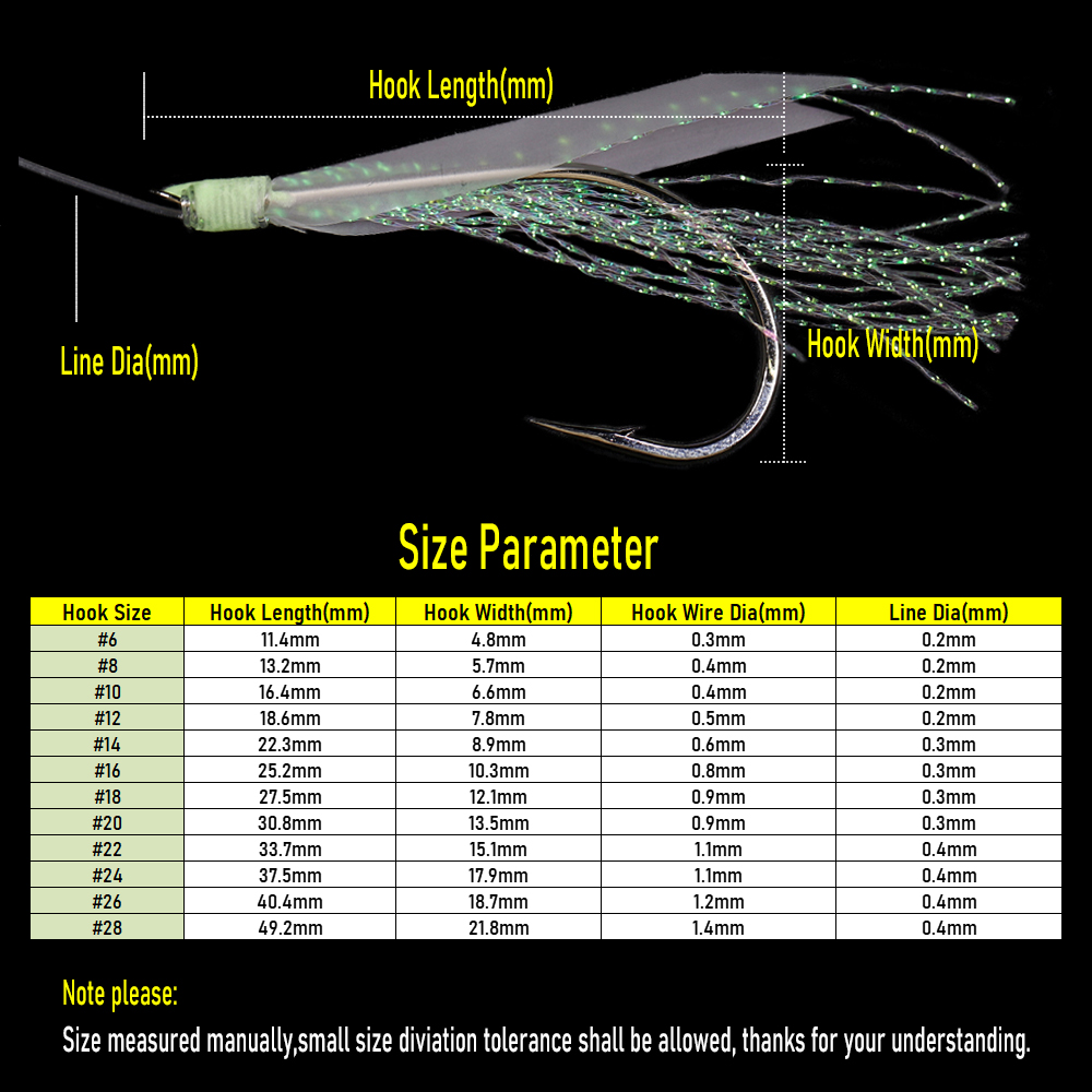 WIFREO 50pc Luminous Simulated - огляд і ціна Fishing Hook Circle