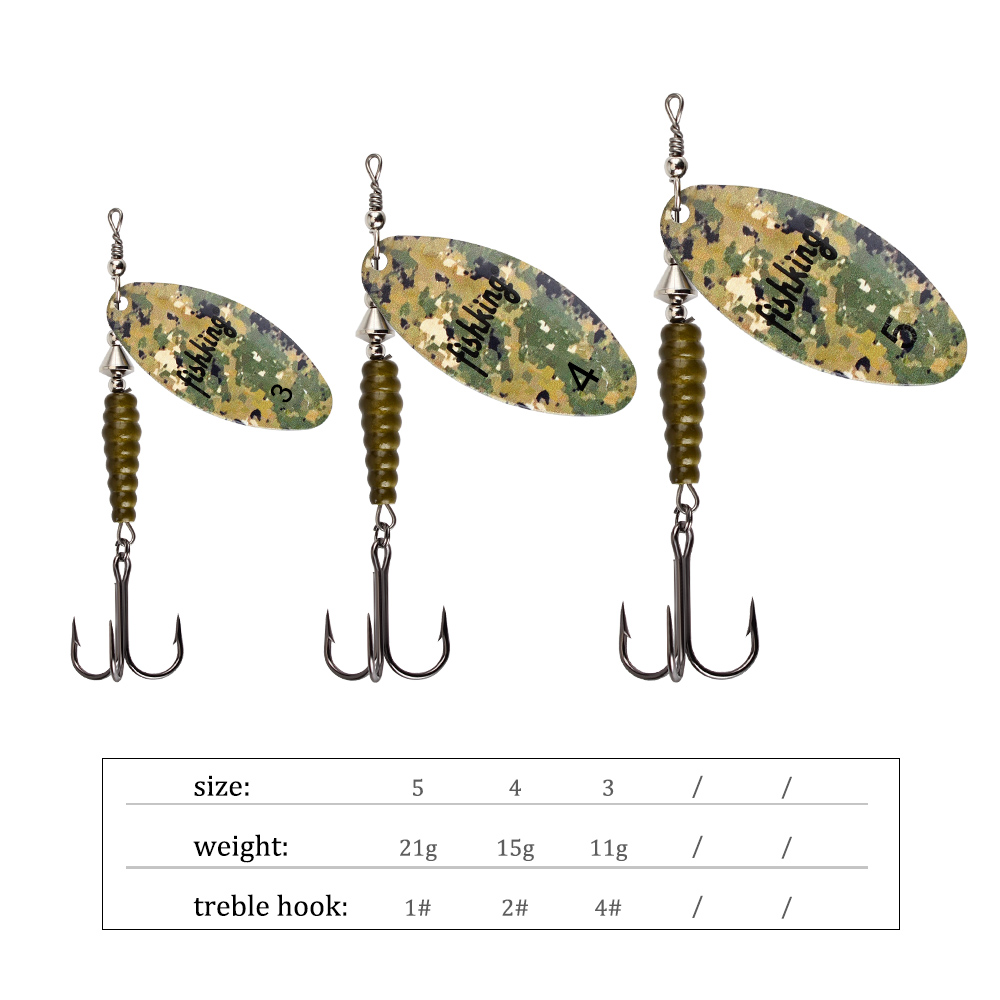 NGB Spinner Bait Fishing Lure  - огляд і ціна Fishing Hook Treble