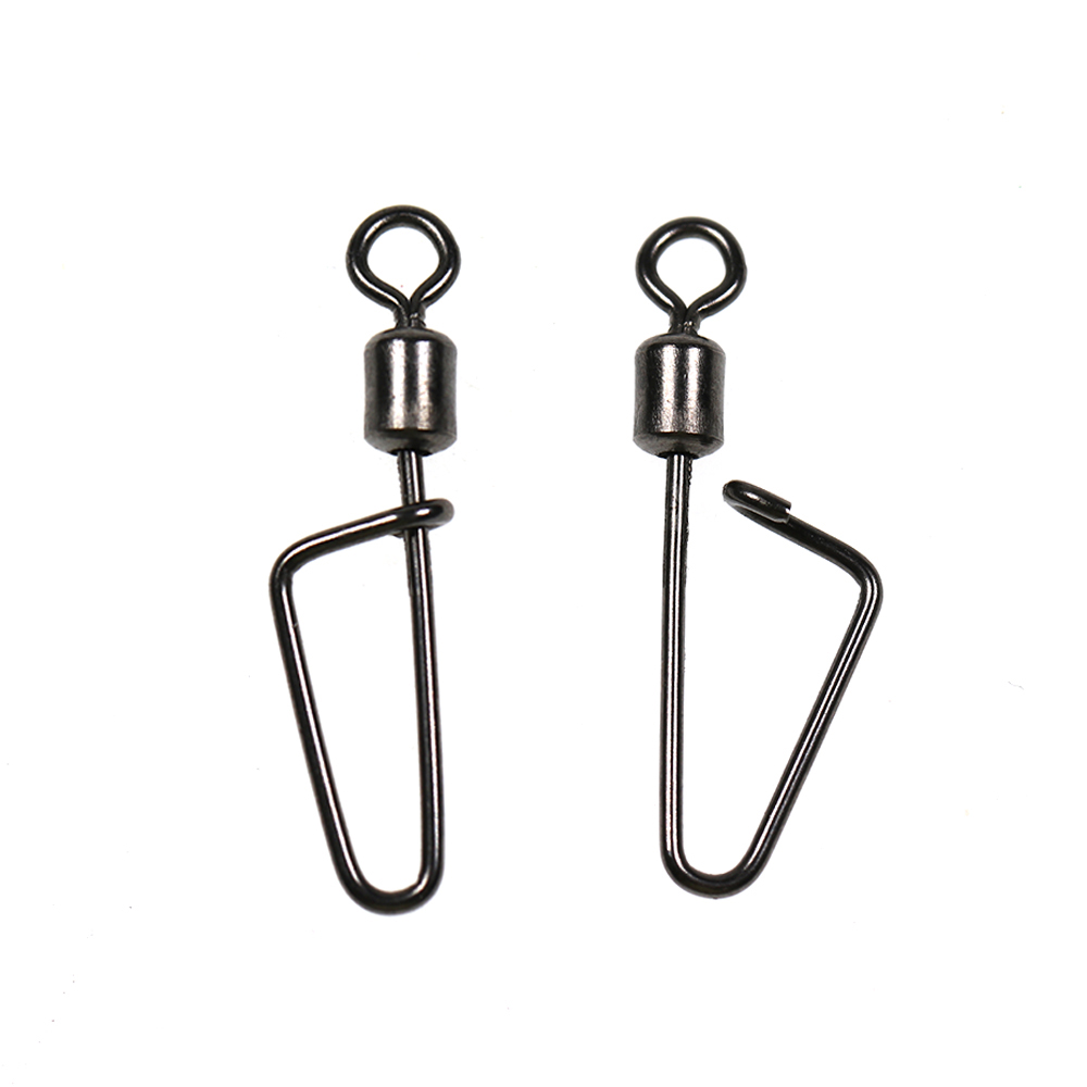 20PCS #12 -1/0 Rolling Swivel  - огляд і ціна Fishing Hook Stainless Steel