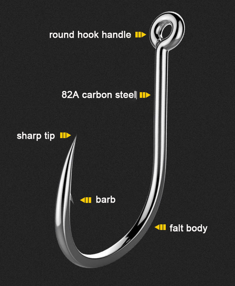 50Pcs Fishing Hooks Barbed Car - огляд і ціна Fishing Hook Circle