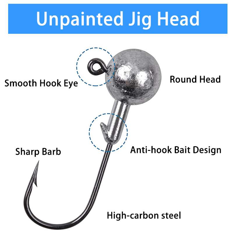 100PCS Fishing Hooks Lead Jig  - огляд і ціна Fishing Hook Offset
