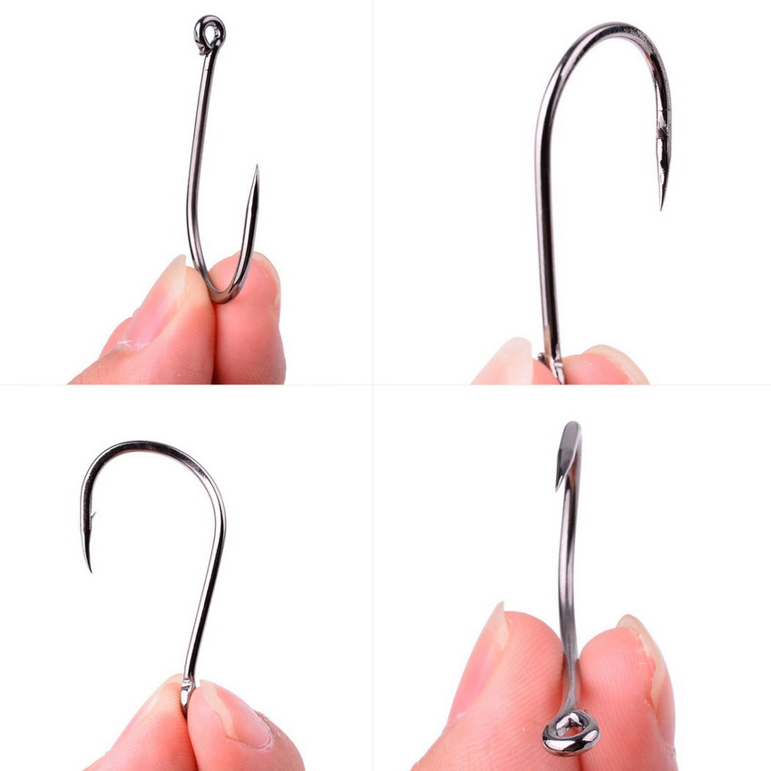 50pcs/20pcs Fishhook Coating H - огляд і ціна Fishing Hook Circle