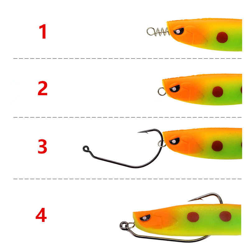Worm Hook with Lock Stitch Sof - огляд і ціна Fishing Hook Size