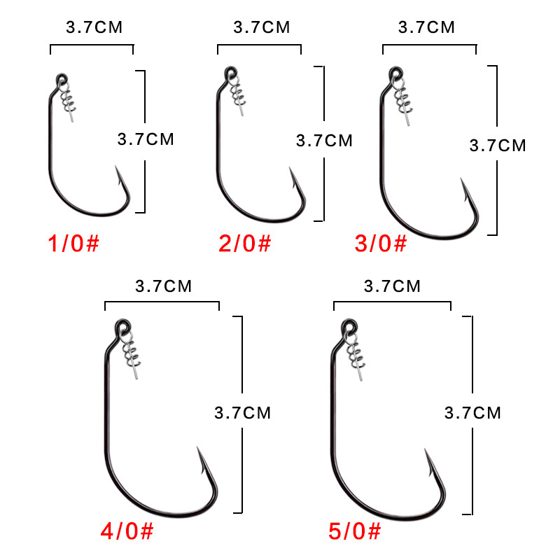 Worm Hook with Lock Stitch Sof - огляд і ціна Fishing Hook Size