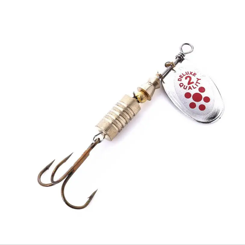 1PCS Metal Plating Spinner Bai - огляд і ціна Fishing Hook Treble