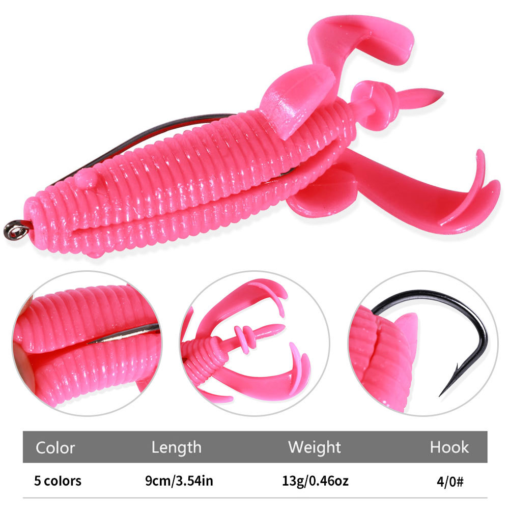 Floating Soft Frog Bait Reinfo - огляд і ціна Fishing Hook Weedless