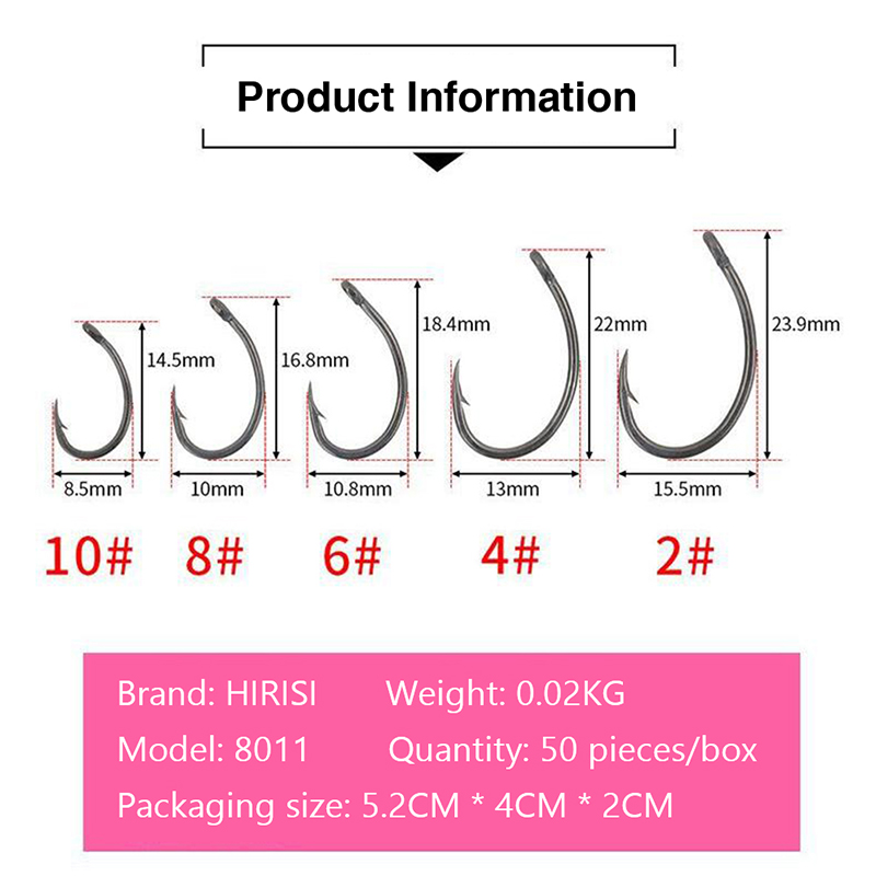 New Hirisi 50pcs Boxed Hooks B - огляд і ціна Fishing Hook Box
