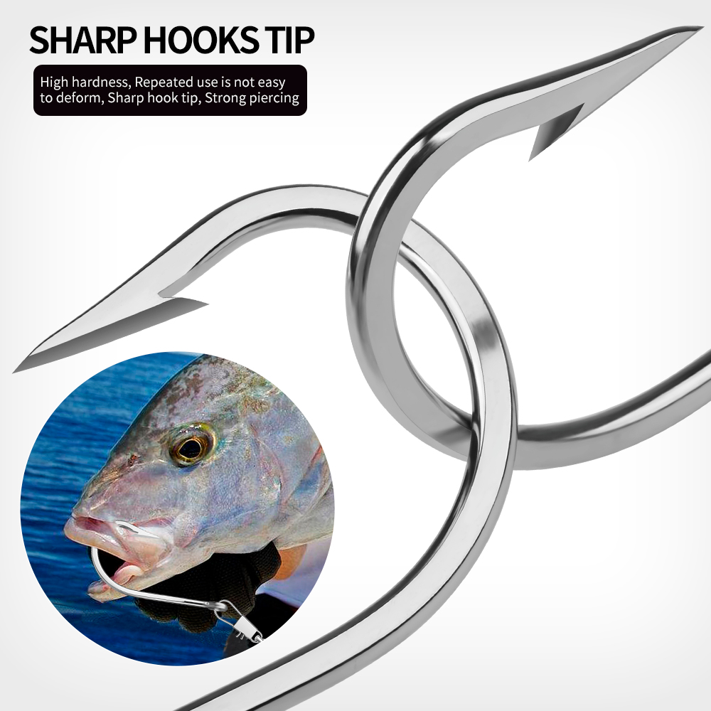 PROBEROS 5pcs Stainless Steel  - огляд і ціна Fishing Hook Circle