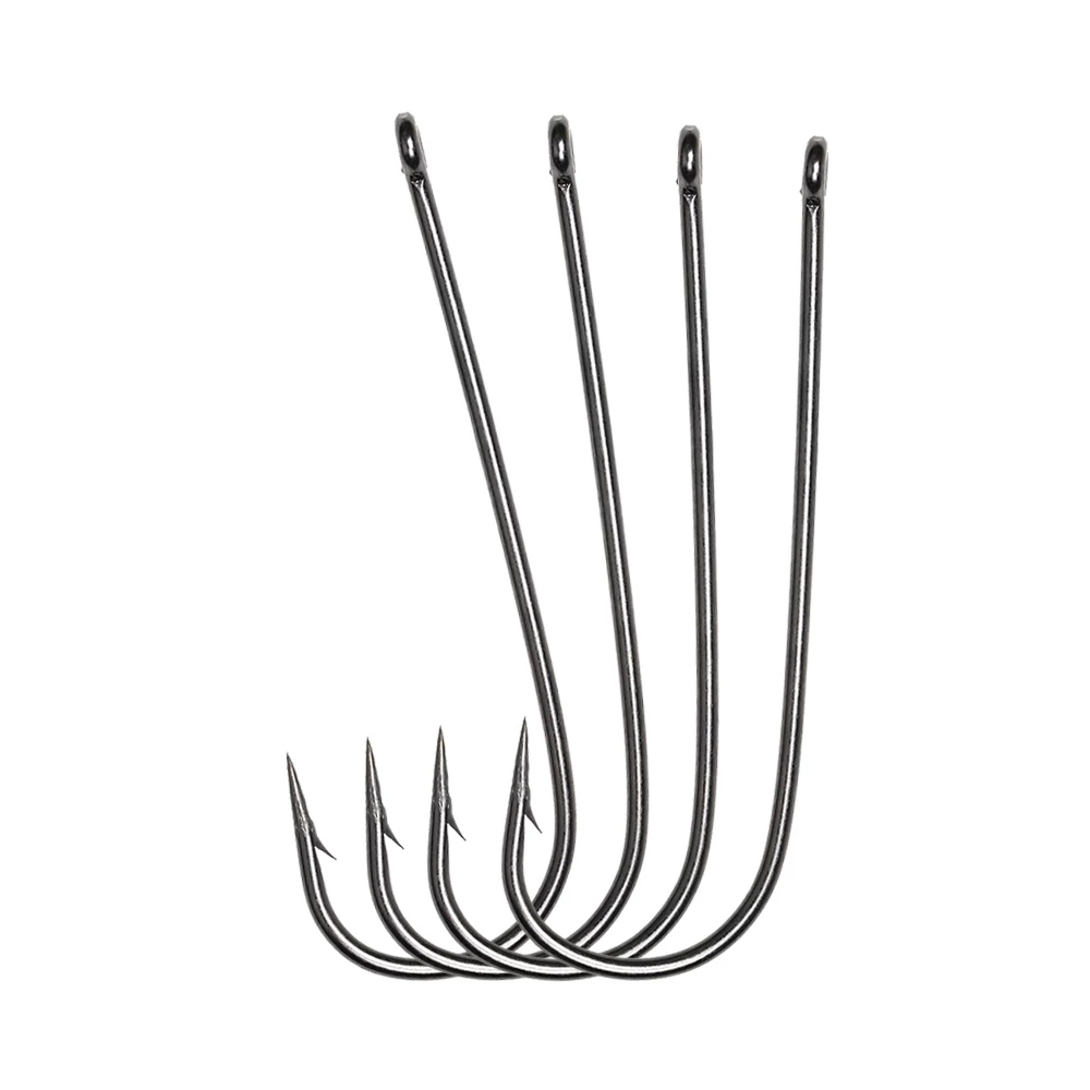 ICERIO 100PCS 16# - 3/0 Long S - огляд і ціна Fishing Hook Barbless