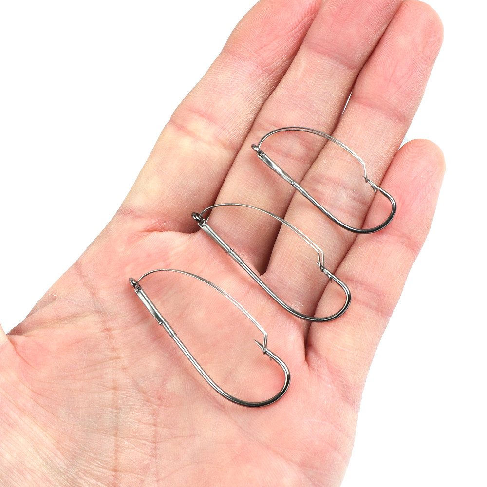 10Pcs/box Fishing Wacky Weedle - огляд і ціна Fishing Hook Weedless