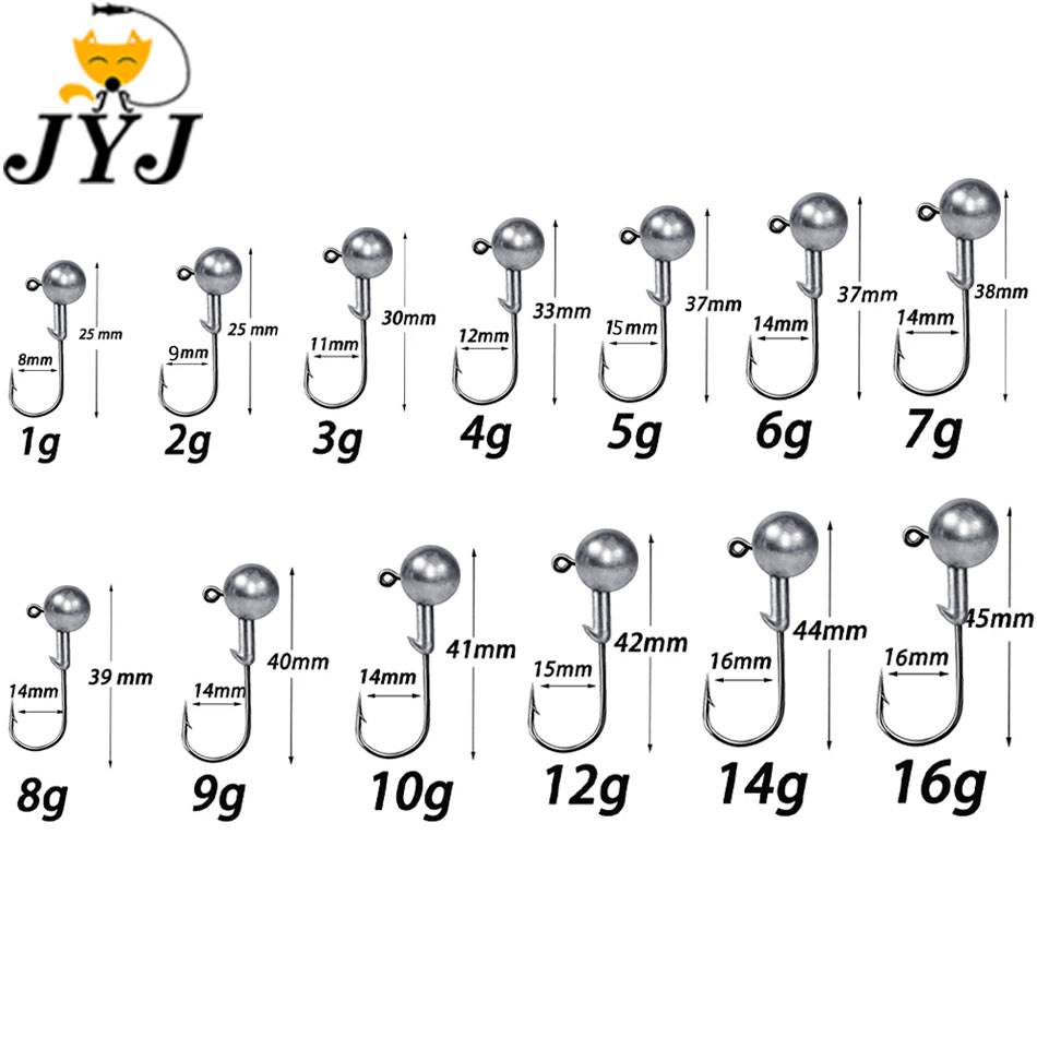 WODJYJ 1g 2g 3g 4g 5g 7g 8g 10 - огляд і ціна Fishing Hook Offset