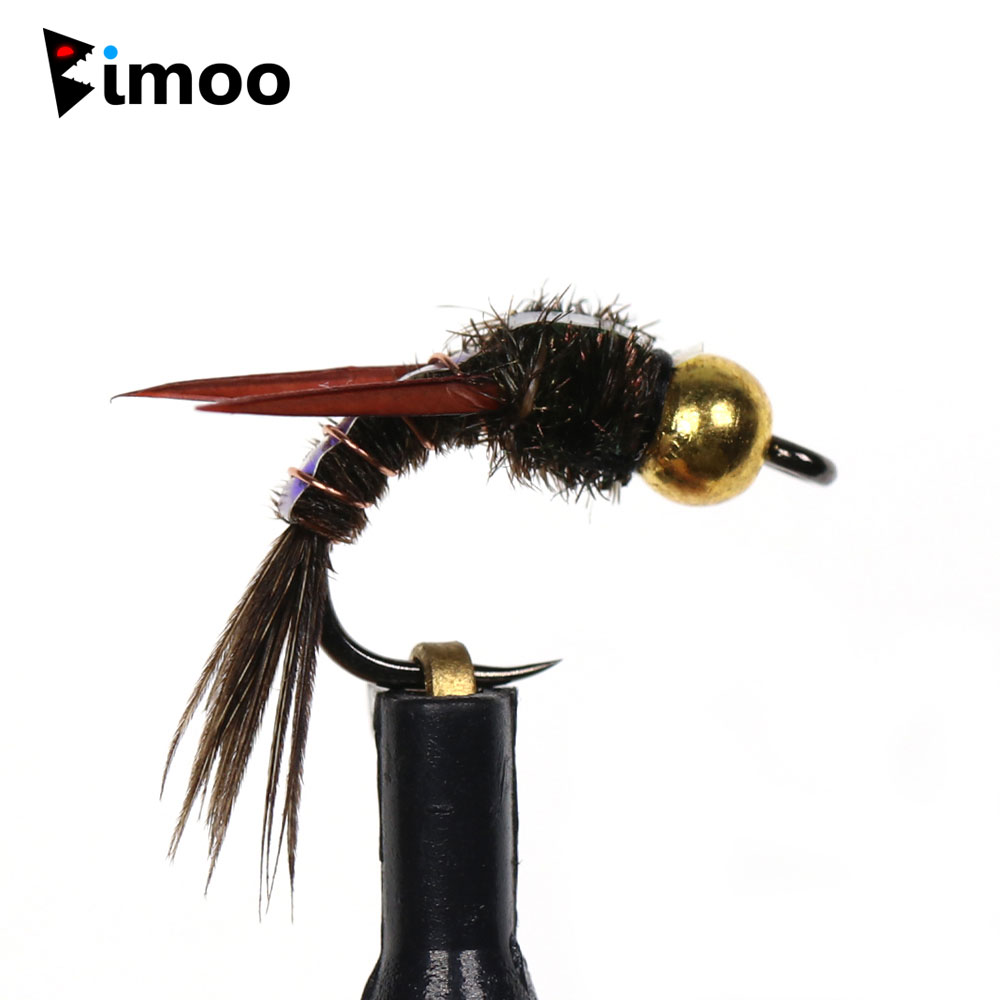 Bimoo 8pcs Brass Beadhead Evil - огляд і ціна Fishing Hook Barbless