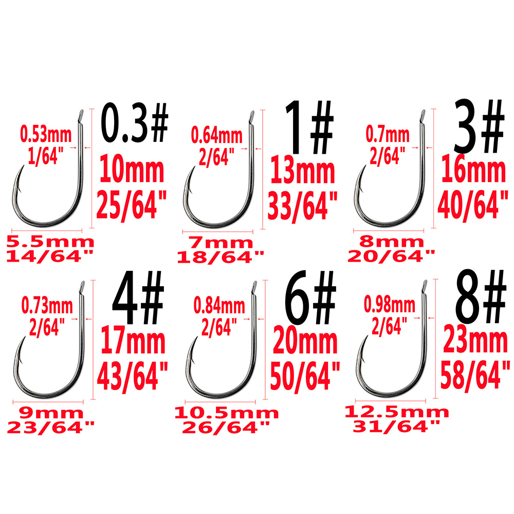 240pcs/box Barbed Fishing Hook - огляд і ціна Fishing Hook Barbless