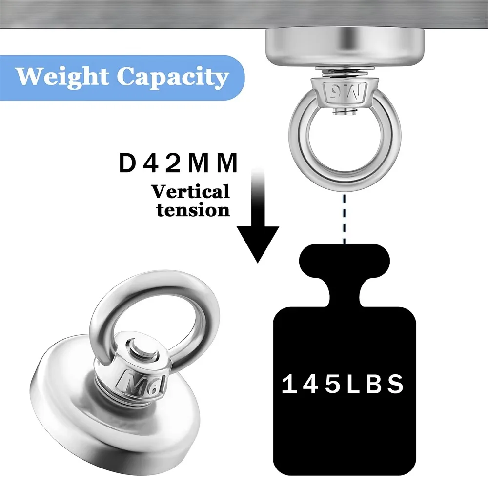 D16~D42mm Super Strong Neodymi - огляд і ціна Fishing Hook Stainless Steel