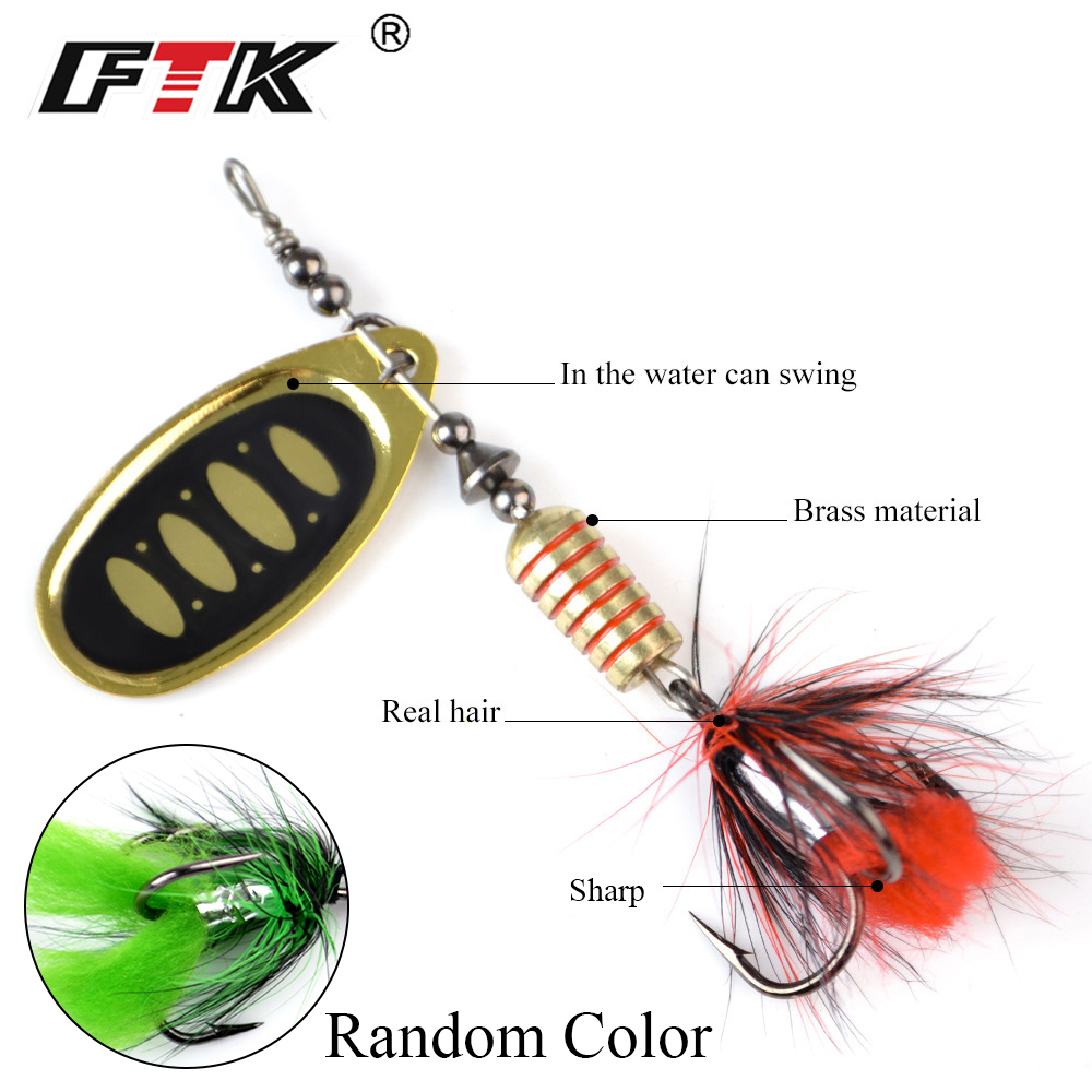 NGB 1pcs Spinner Bait Spoon Lu - огляд і ціна Fishing Hook Treble