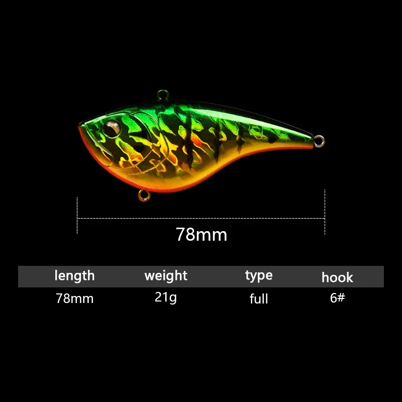21g/78mm VIB Fishing Lure Arti - огляд і ціна Fishing Hook Treble