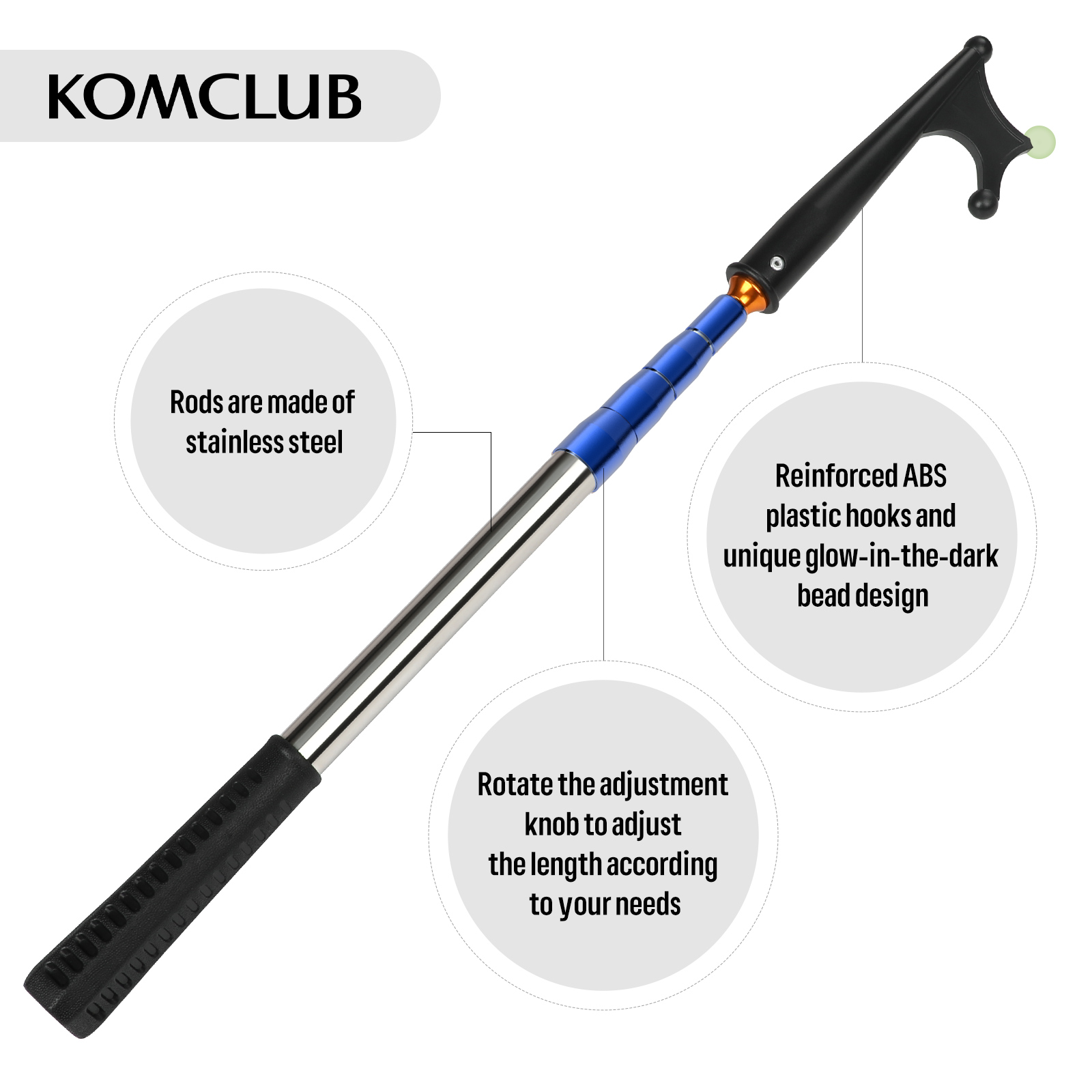 SANLIKE Retractable Luminous B - огляд і ціна Fishing Hook Stainless Steel