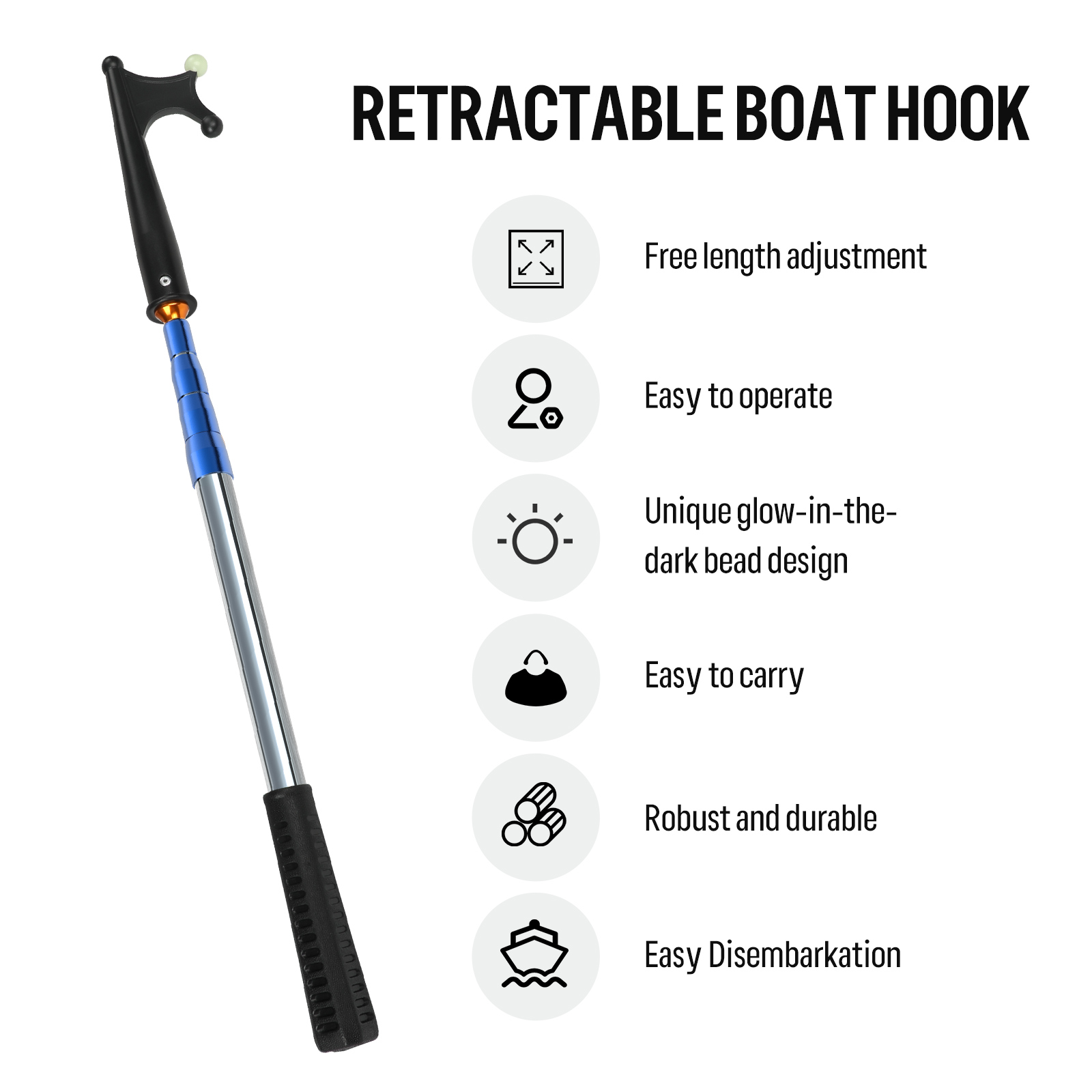 SANLIKE Retractable Luminous B - огляд і ціна Fishing Hook Stainless Steel