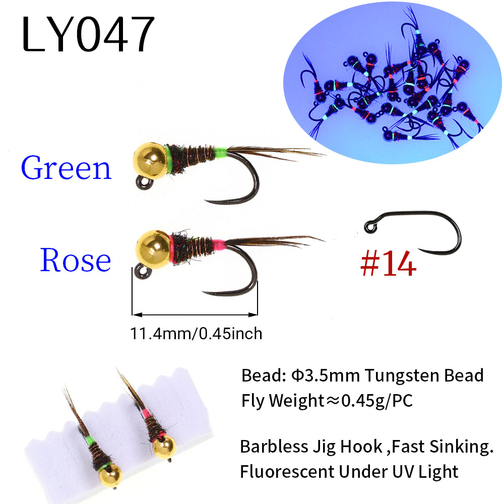 6PCS Fast Sinking Perdigon Eur - огляд і ціна Fishing Hook Barbless
